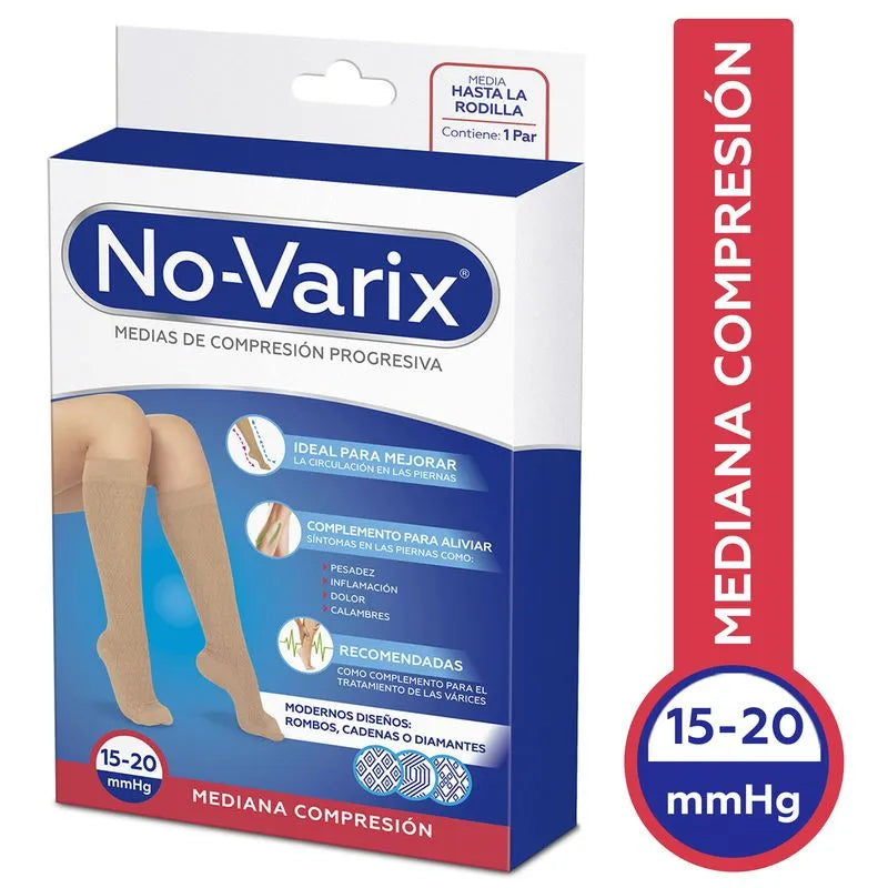 MEDIA NO-VARIX DISEÑO A LA RODILLA