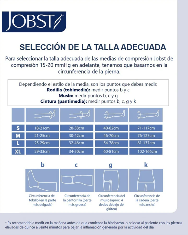 CALCETIN DE COMPRESIÓN PANTIMEDIA PUNTA CERRADA ALTA TRANSPARENCIA - JOBST ULTRASHEER
