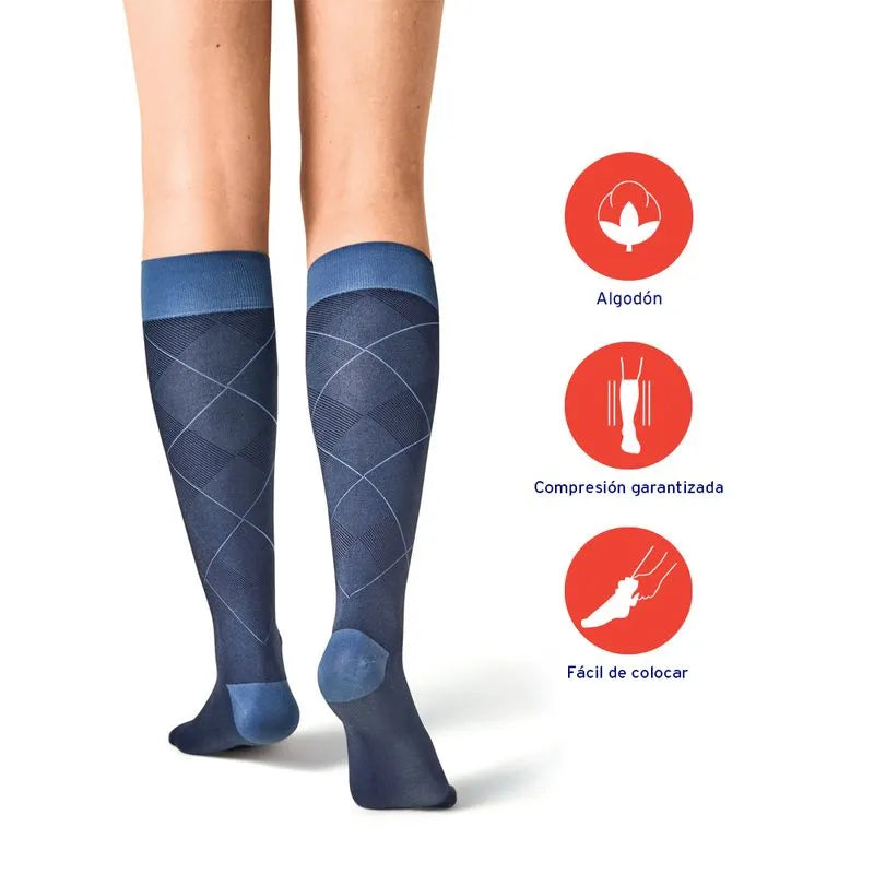 CALCETÍN DE COMPRESIÓN A LA RODILLA - JOBST CASUAL PATTERN