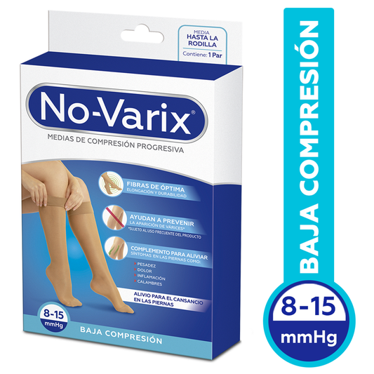 MEDIA NO-VARIX RODILLA DAMA 8-15MMHG