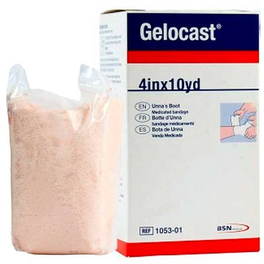 BOTA DE UNNA, VENDAJE RECUBIERTO DE OXIDO DE ZINC Y CALAMINA - GELOCAST