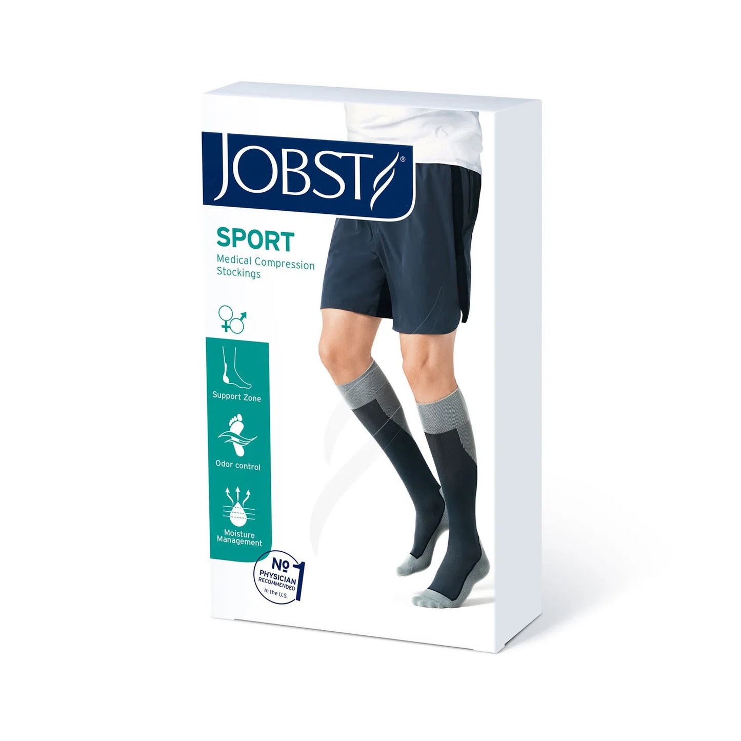 CALCETIN DE COMPRESIÓN DEPORTIVO RODILLA PUNTA CERRADA - JOBST SPORT