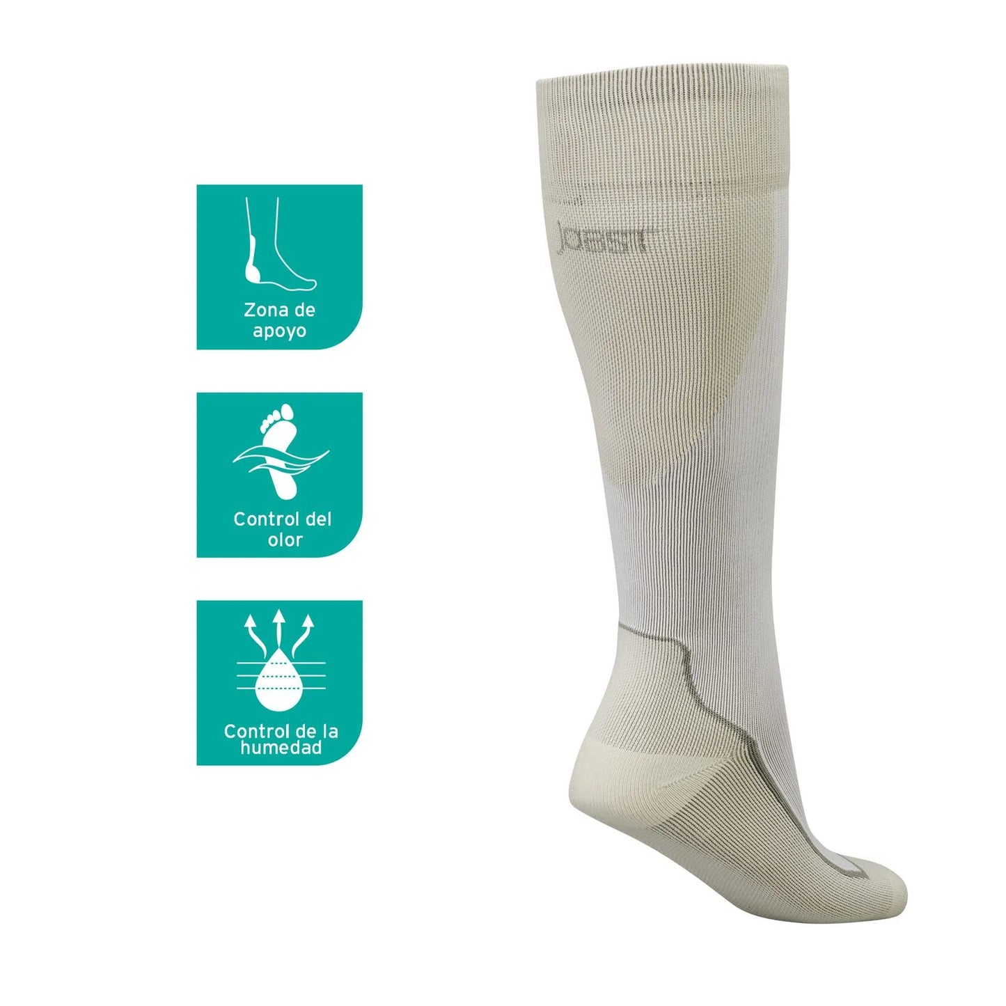 CALCETIN DE COMPRESIÓN DEPORTIVO RODILLA PUNTA CERRADA - JOBST SPORT