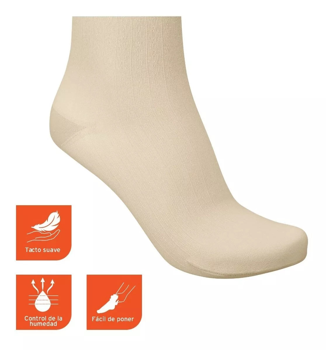 CALCETIN DE COMPRESIÓN RODILLA ACANALADO ESTRA SUAVE - JOBST SOSOFT